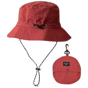 Red Packable Bucket Unisex Hat